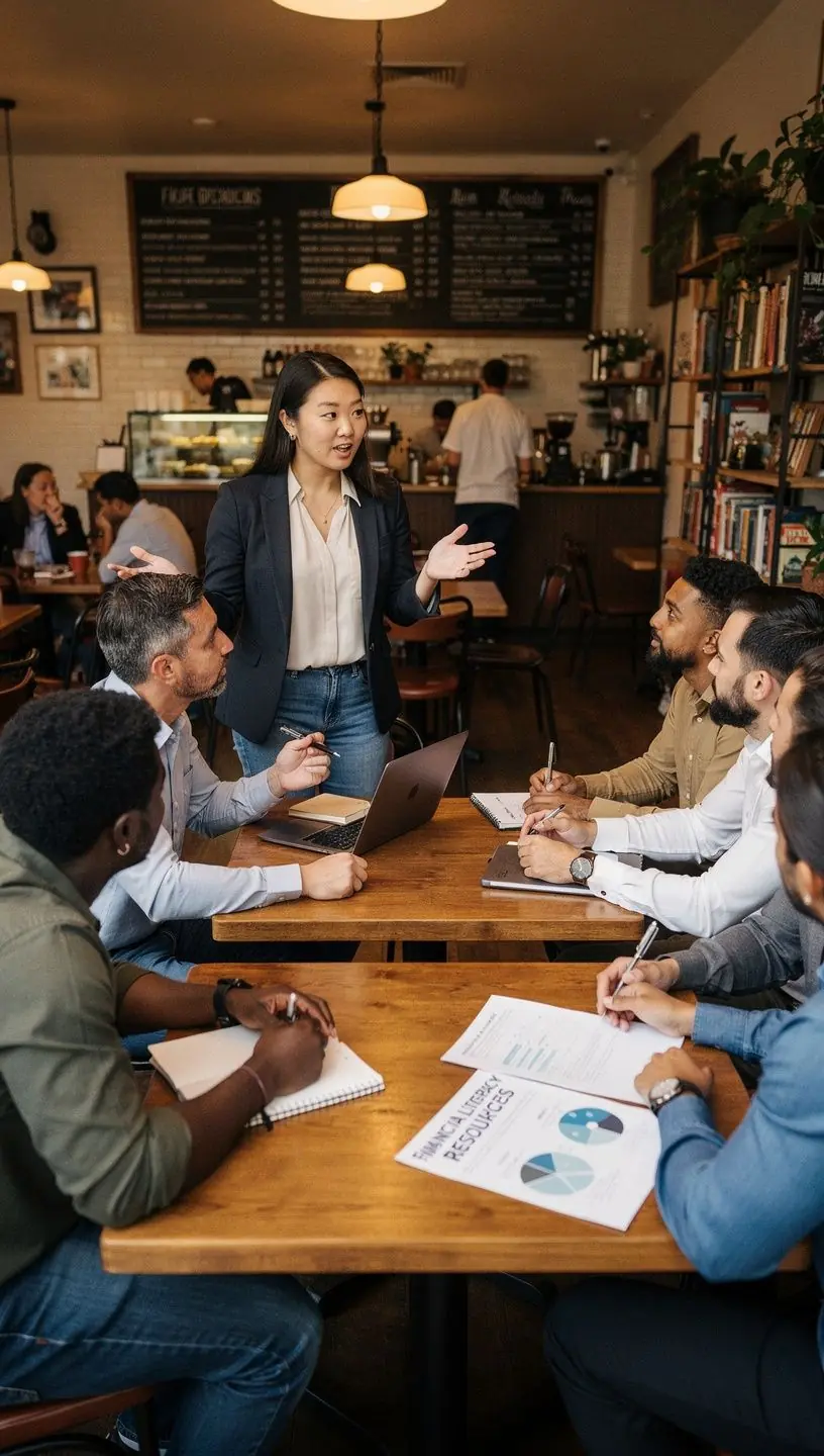 Professional business solutions illustration